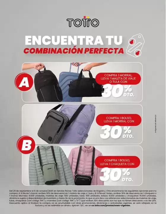Catálogo Totto en Contadero | Ofertas Totto | 2026-09-25T00:00:00.000Z - 2026-10-08T00:00:00.000Z