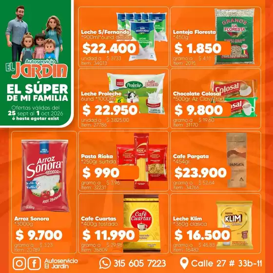 Catálogo Autoservicio El Jardín | Ofertas Autoservicio El Jardín | 2026-09-25T00:00:00.000Z - 2026-10-01T00:00:00.000Z