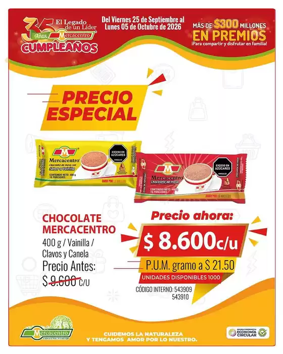 Catálogo MercaCentro | Ofertas principales para ahorradores | 2026-09-25T00:00:00.000Z - 2026-10-05T00:00:00.000Z