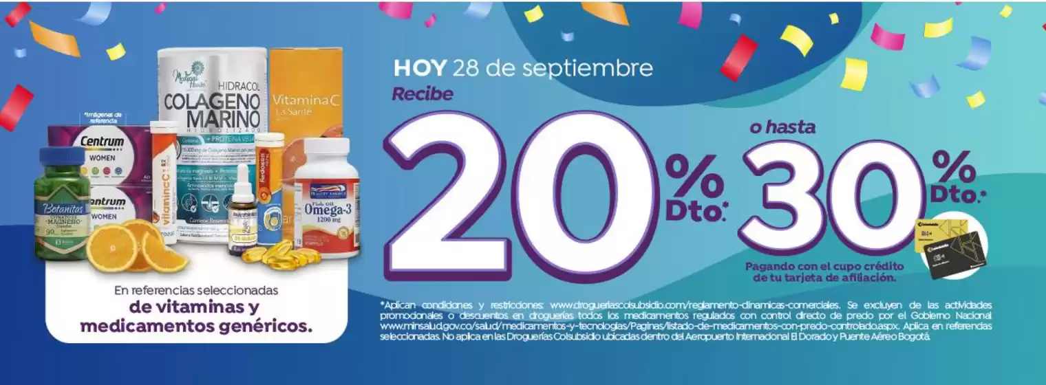 Catálogo Droguerías Colsubsidio | Nuestras mejores ofertas para ti | 2026-09-28T00:00:00.000Z - 2026-09-28T00:00:00.000Z