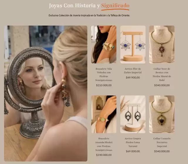 Catálogo Boutique de la India | Colección de Joyería Inspirada en la Tradición y la Telleza de Oriente | 2026-09-28T00:00:00.000Z - 2026-10-17T00:00:00.000Z
