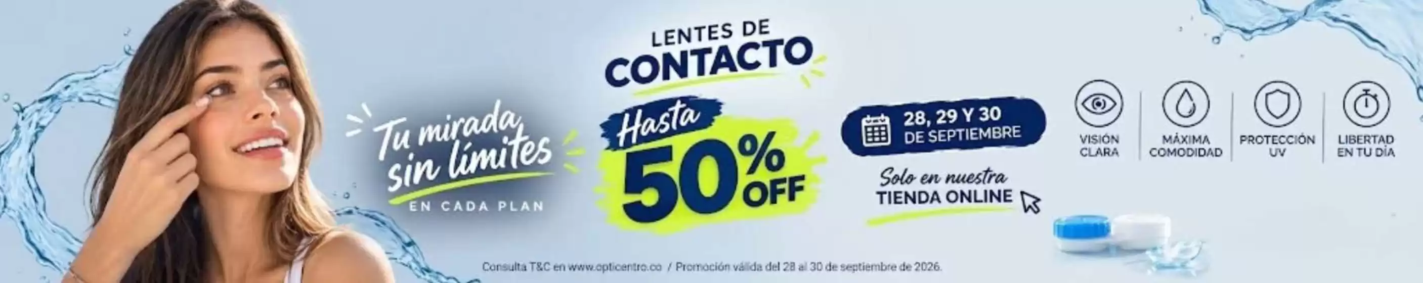 Catálogo Opticentro | Lentes de contacto Hasta 50% OFF | 2026-09-29T00:00:00.000Z - 2026-09-30T00:00:00.000Z