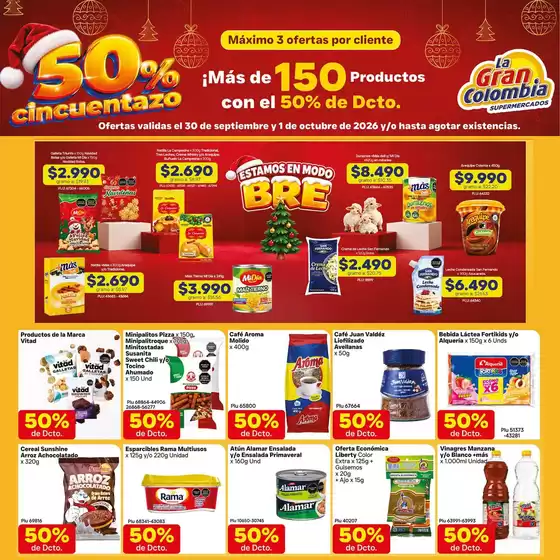 Catálogo La Gran Colombia | Ofertas principales para todos los cazadores de gangas | 2026-09-30T00:00:00.000Z - 2026-10-01T00:00:00.000Z