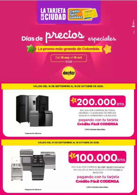 Catálogo Crédito Fácil Codensa | Aprovecha estas Promociones | 2026-09-30T00:00:00.000Z - 2026-10-31T00:00:00.000Z