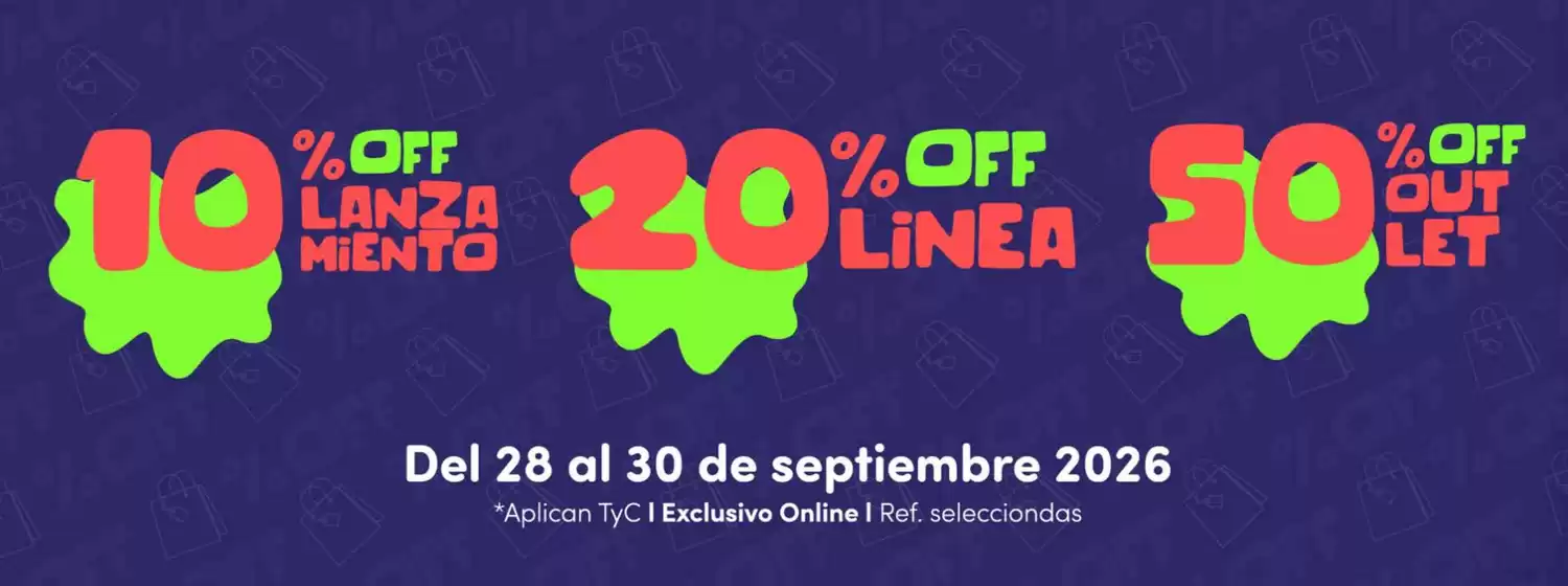 Catálogo MIC Baby | 10% OFF Lanzamiento, 20% OFF Linea, 50% OFF Outlet | 2026-09-30T00:00:00.000Z - 2026-09-30T00:00:00.000Z