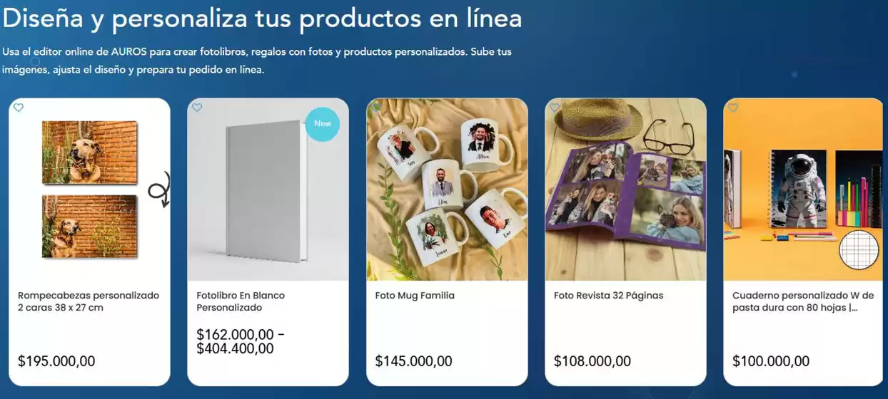 Catálogo Auros | Diseña y personaliza tus productos en línea | 2026-09-30T00:00:00.000Z - 2026-10-07T00:00:00.000Z