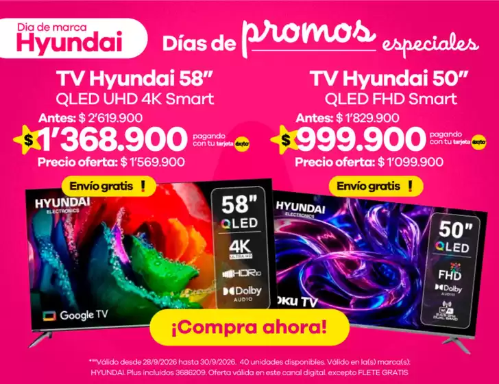 Catálogo Éxito | Ofertas Éxito | 2026-09-28T00:00:00.000Z - 2026-09-30T00:00:00.000Z