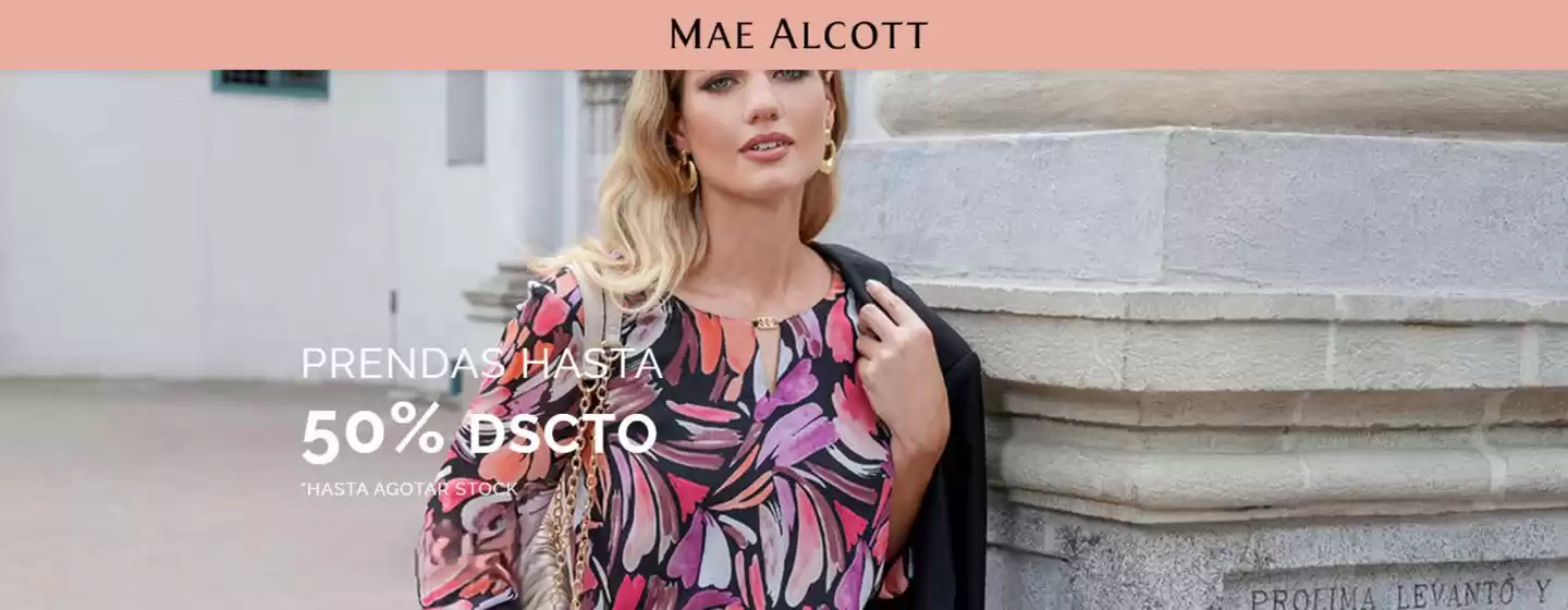 Catálogo Mae Alcott | Prendas Hasta 50% OFF | 2026-10-01T00:00:00.000Z - 2026-10-02T00:00:00.000Z