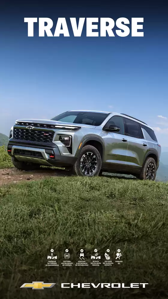 Catálogo Chevrolet | Traverse my25 colombia | 2026-10-01T00:00:00.000Z - 2026-10-15T00:00:00.000Z