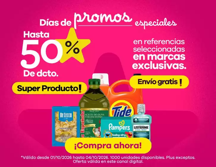 Catálogo Éxito | Ahorra ahora con nuestras ofertas | 2026-10-01T00:00:00.000Z - 2026-10-04T00:00:00.000Z