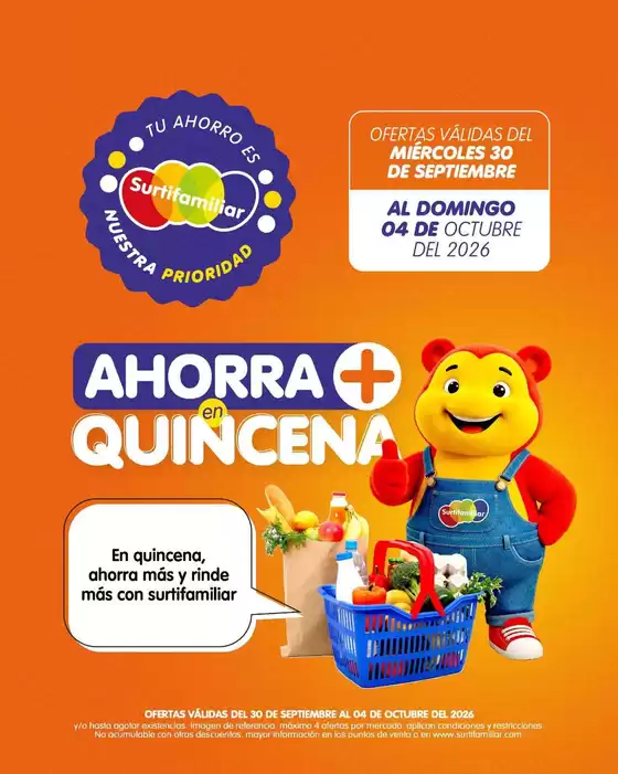 Catálogo Surtifamiliar | Ofertas exclusivas para nuestros clientes | 2026-09-30T00:00:00.000Z - 2026-10-04T00:00:00.000Z