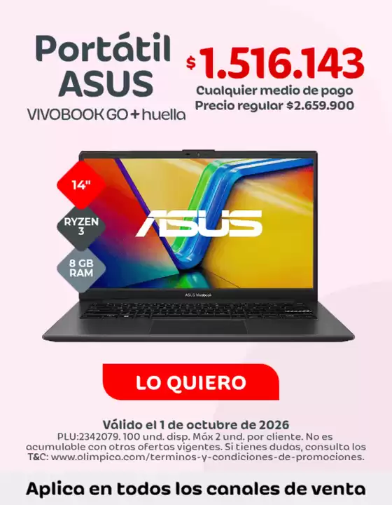 Catálogo Olímpica | Nuestras mejores ofertas para ti | 2026-10-01T00:00:00.000Z - 2026-10-01T00:00:00.000Z