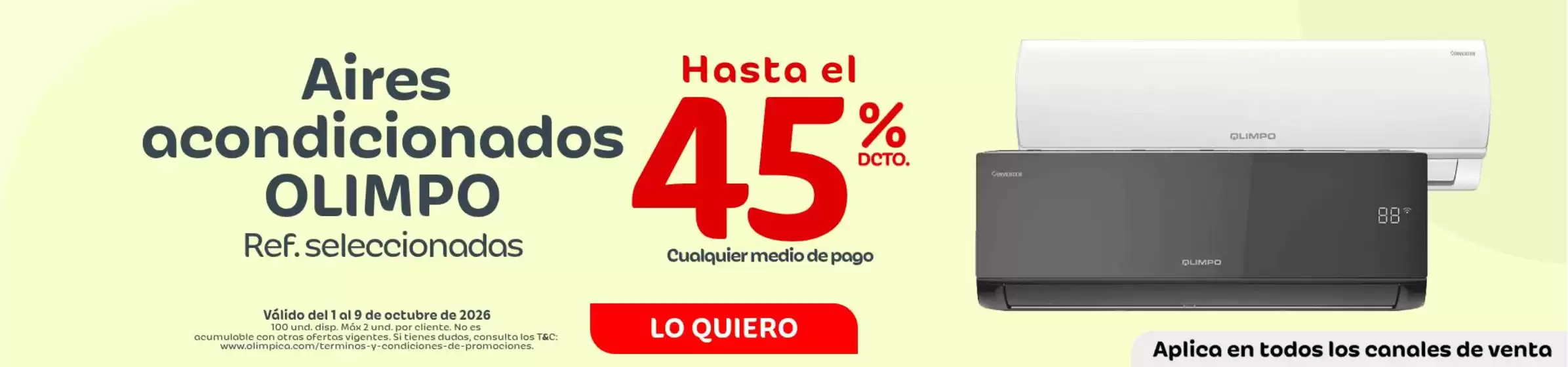Catálogo Olímpica | Excelente oferta para todos los clientes | 2026-10-01T00:00:00.000Z - 2026-10-09T00:00:00.000Z
