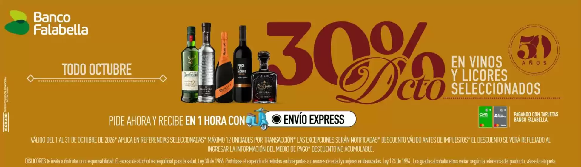 Catálogo Dislicores | 30% de DTO en Vinos y Licores seleccionados | 2026-10-02T00:00:00.000Z - 2026-10-13T00:00:00.000Z