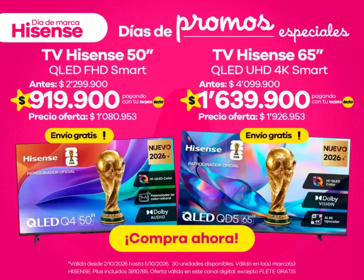 Catálogo Éxito | Ofertas Éxito | 2026-10-02T00:00:00.000Z - 2026-10-05T00:00:00.000Z