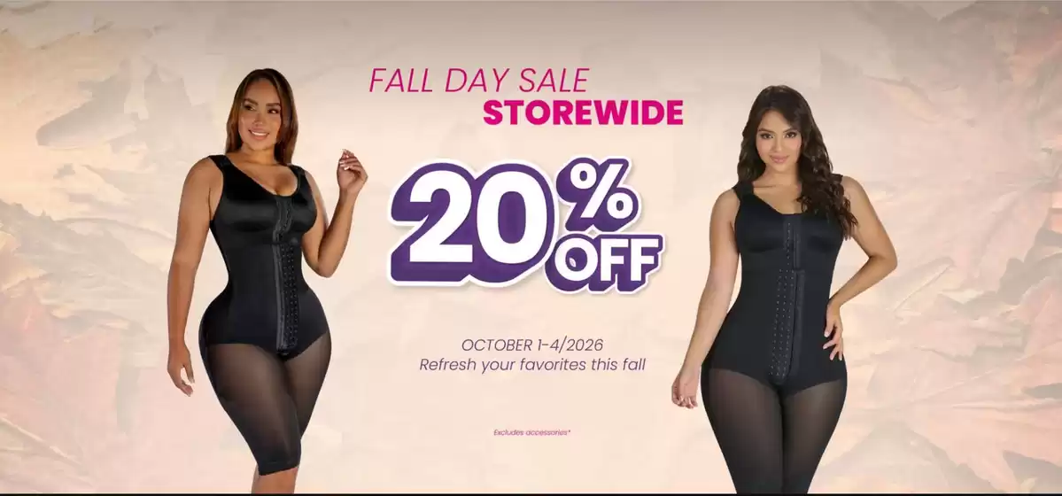 Catálogo Fajas M&D | Fall Day Sale Storewide 20% OFF | 2026-10-02T00:00:00.000Z - 2026-10-04T00:00:00.000Z
