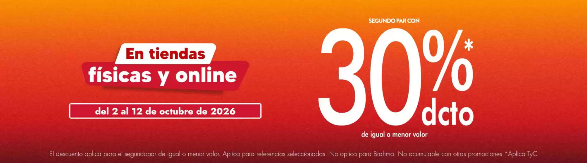 Catálogo Calzatodo | Segundo par con 30% DCTO. de igual o menor valor | 2026-10-05T00:00:00.000Z - 2026-10-12T00:00:00.000Z