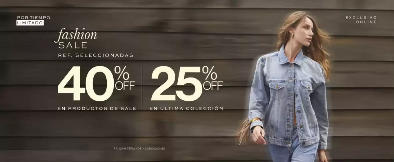 Catálogo Studio F | Fashion Sale 40% OFF en productos de Sale y 25% OFF en última colección | 2026-10-05T00:00:00.000Z - 2026-10-06T00:00:00.000Z