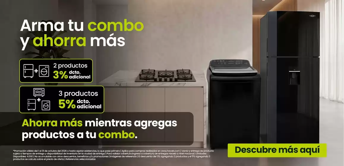 Catálogo Haceb | Nuestras mejores gangas | 2026-10-01T00:00:00.000Z - 2026-10-31T00:00:00.000Z