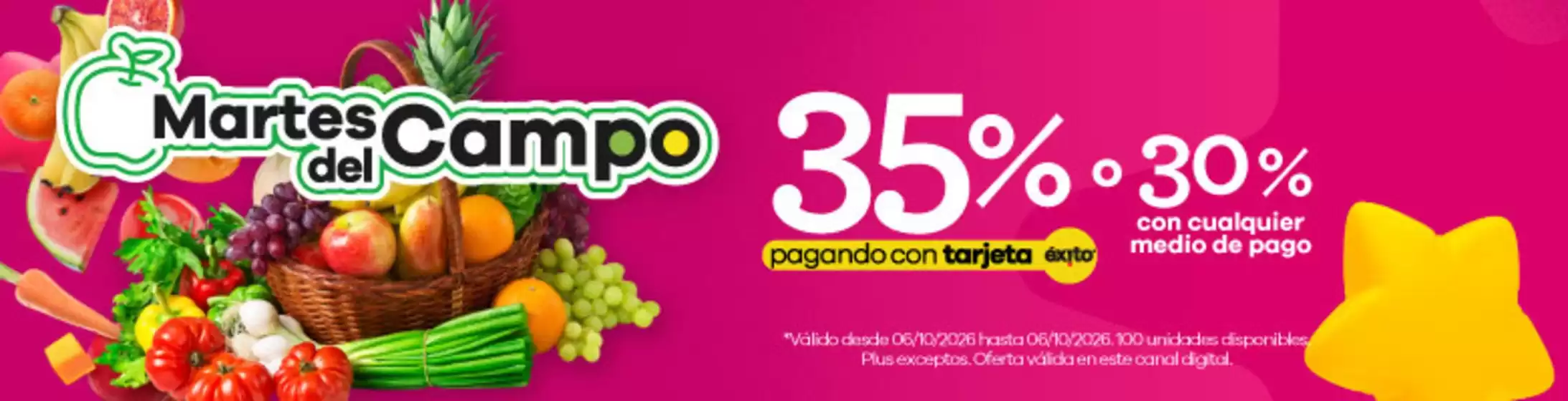 Catálogo Éxito | Ofertas exclusivas para nuestros clientes | 2026-10-06T00:00:00.000Z - 2026-10-06T00:00:00.000Z