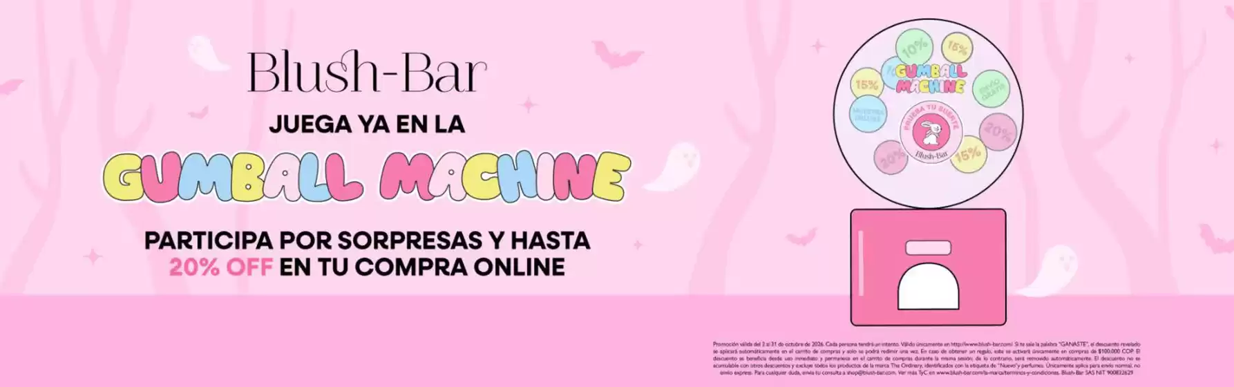 Catálogo Blush Bar | Participa por sorpresas y Hasta 20% OFF en tu Compra Online | 2026-10-07T00:00:00.000Z - 2026-10-31T00:00:00.000Z