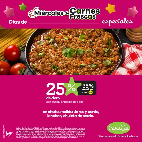 Catálogo Carulla | Dias Especiales | 2026-10-08T00:00:00.000Z - 2026-10-09T00:00:00.000Z