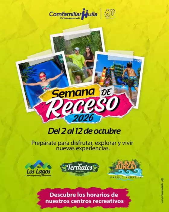 Catálogo Comfamiliar Huila en Malambo | Semana de Receso 2026 | 2026-10-08T00:00:00.000Z - 2026-10-12T00:00:00.000Z