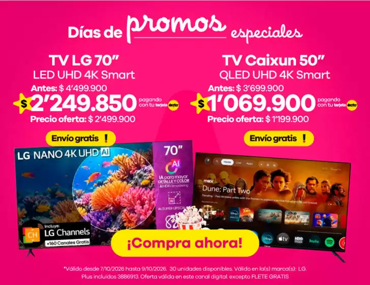 Catálogo Éxito | Ofertas Éxito | 2026-10-07T00:00:00.000Z - 2026-10-09T00:00:00.000Z
