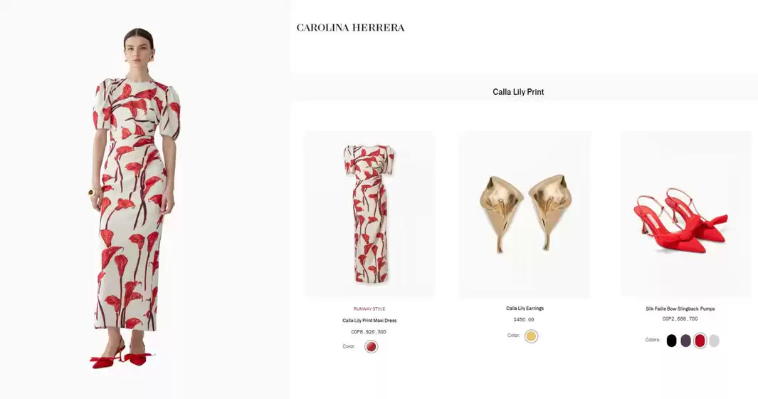Catálogo Carolina Herrera | Calla Lily Print | 2026-10-09T00:00:00.000Z - 2026-10-18T00:00:00.000Z