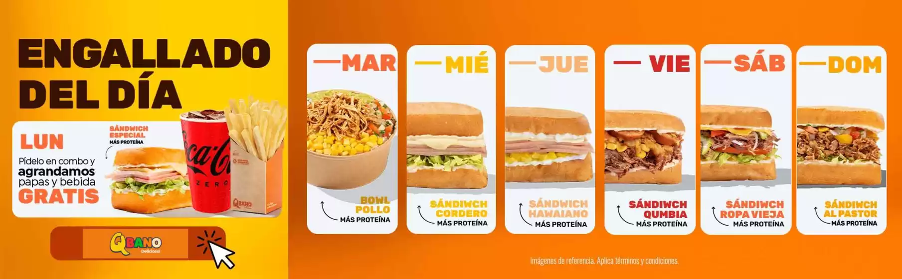 Catálogo Sandwich Qbano | Engallado del Día | 2026-10-09T00:00:00.000Z - 2026-11-30T00:00:00.000Z