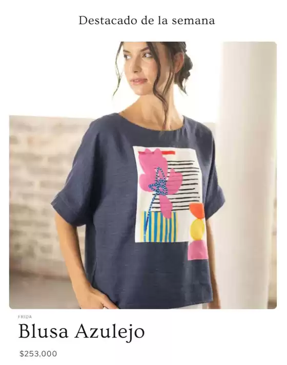 Catálogo Frida Moda | Blusa Azulejo $253,000 | 2026-10-09T00:00:00.000Z - 2026-10-11T00:00:00.000Z