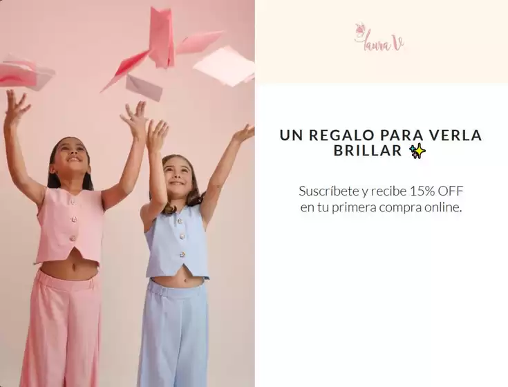 Catálogo Laura V | 15% OFF en tu primera compra | 2026-10-09T00:00:00.000Z - 2026-10-31T00:00:00.000Z