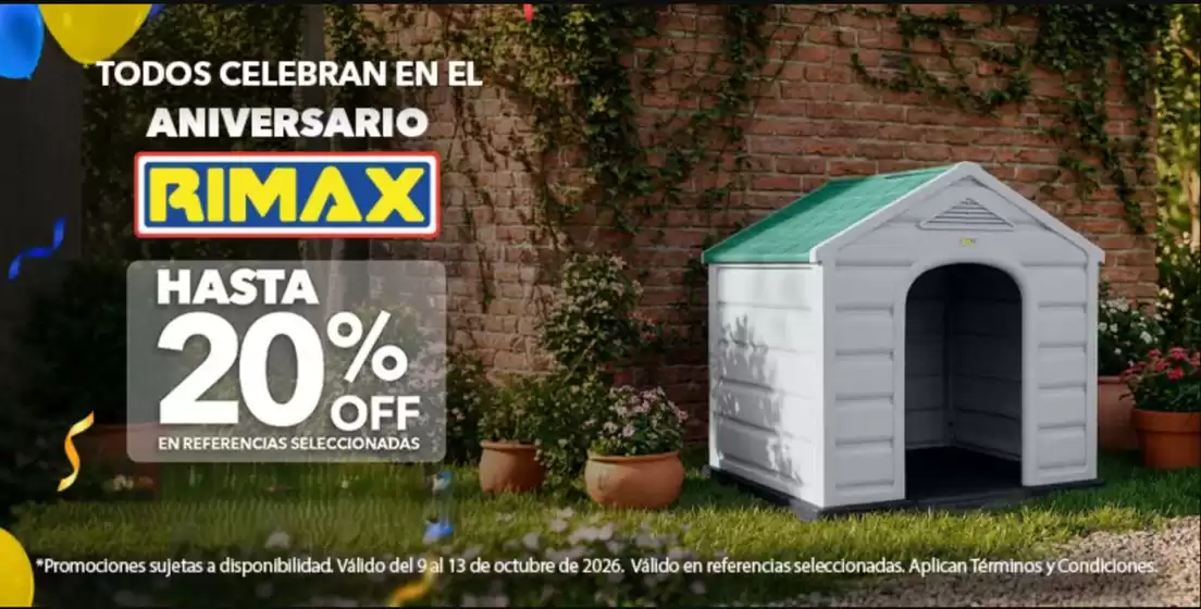 Catálogo Rimax | Ofertas Hasta 20% DTO | 2026-10-09T00:00:00.000Z - 2026-10-13T00:00:00.000Z