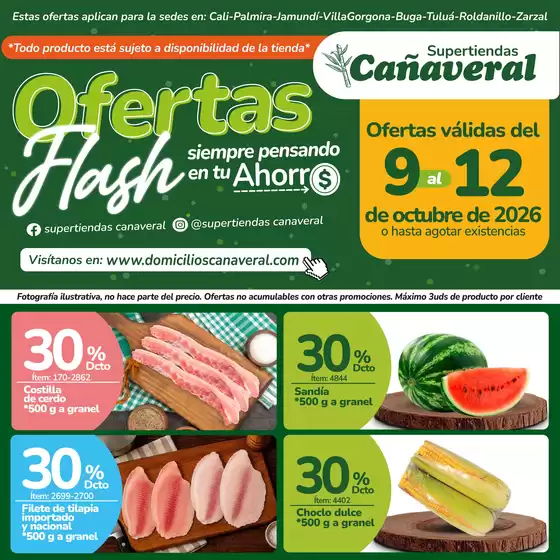 Catálogo Supertiendas Cañaveral | Volante Digital Flash del 9 al 12 de octubre de 2026 | 2026-10-09T00:00:00.000Z - 2026-10-12T00:00:00.000Z