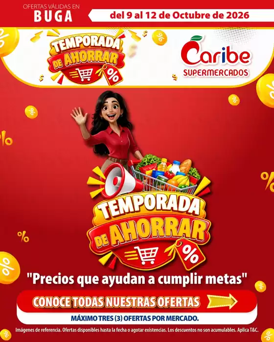 Catálogo Caribe Supermercados | Volante buga 5 | 2026-10-09T00:00:00.000Z - 2026-10-12T00:00:00.000Z