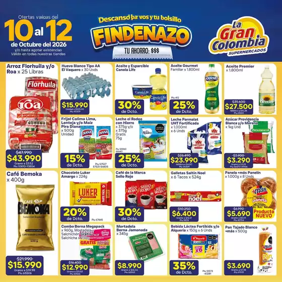 Catálogo La Gran Colombia | Descuentos y promociones | 2026-10-10T00:00:00.000Z - 2026-10-12T00:00:00.000Z