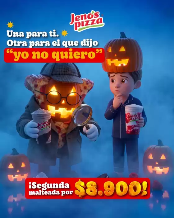 Catálogo Jeno's Pizza | Con la segunda malteada a $8.900  | 2026-10-12T00:00:00.000Z - 2026-10-31T00:00:00.000Z