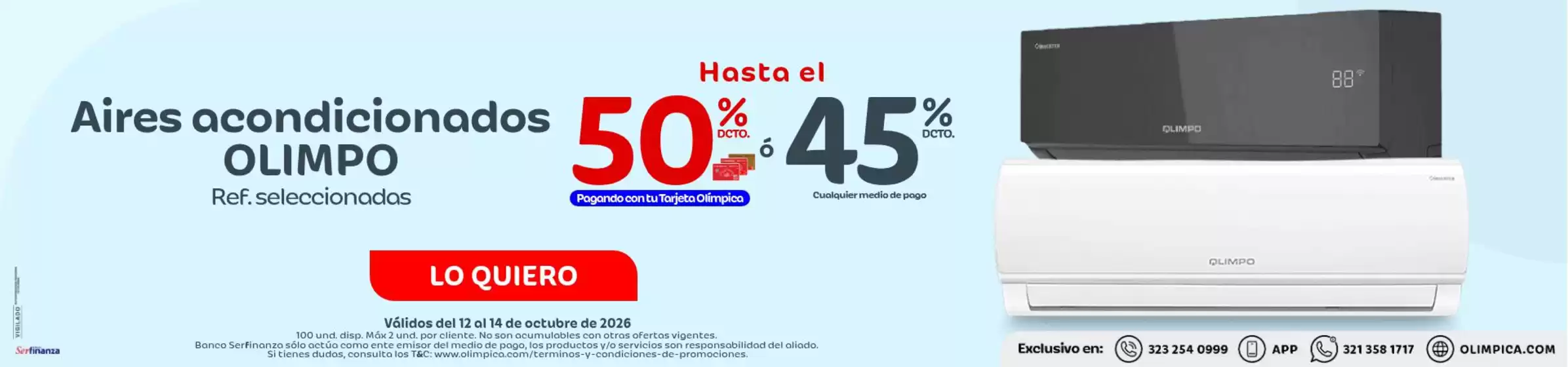 Catálogo Olímpica | Ofertas principales para todos los clientes | 2026-10-12T00:00:00.000Z - 2026-10-14T00:00:00.000Z