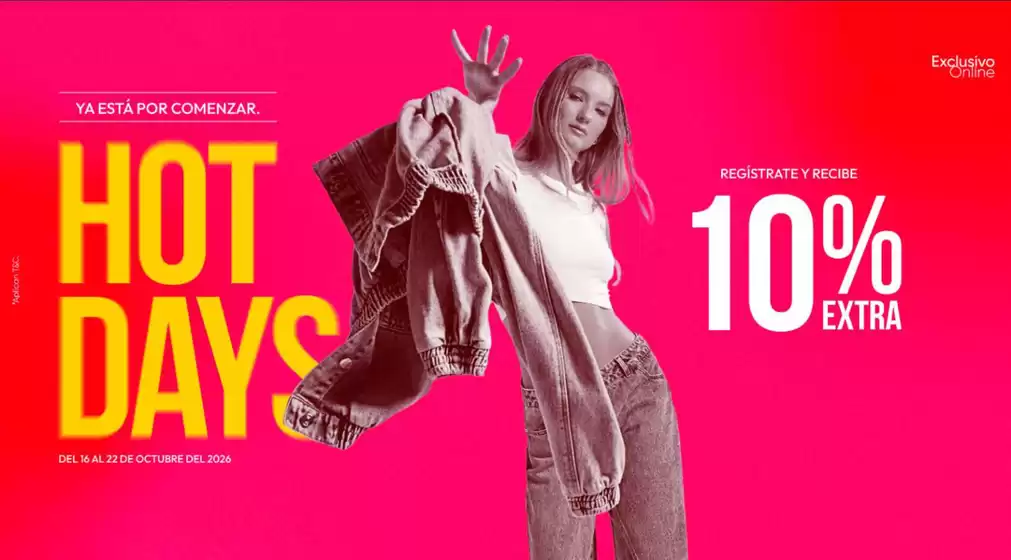 Catálogo ELA | Hot Days, regístrate y recibe 10% OFF Extra | 2026-10-13T00:00:00.000Z - 2026-10-22T00:00:00.000Z