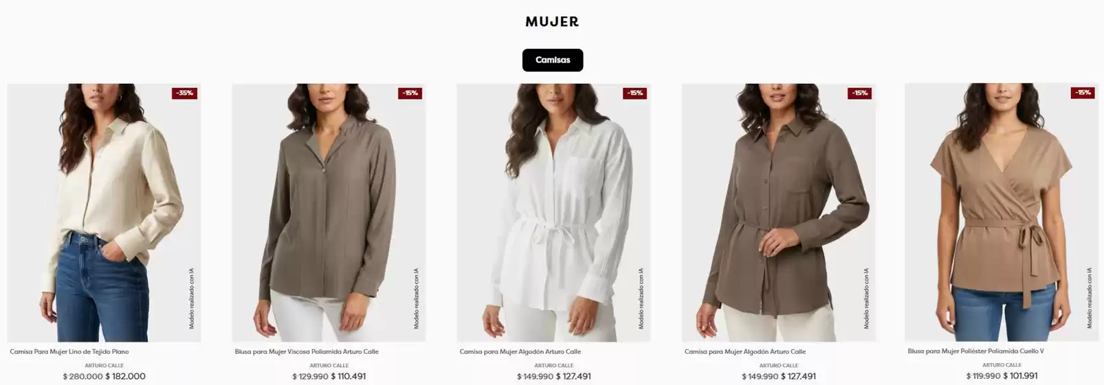 Catálogo Arturo Calle | Ofertas -15% DTO | 2026-10-13T00:00:00.000Z - 2026-10-27T00:00:00.000Z