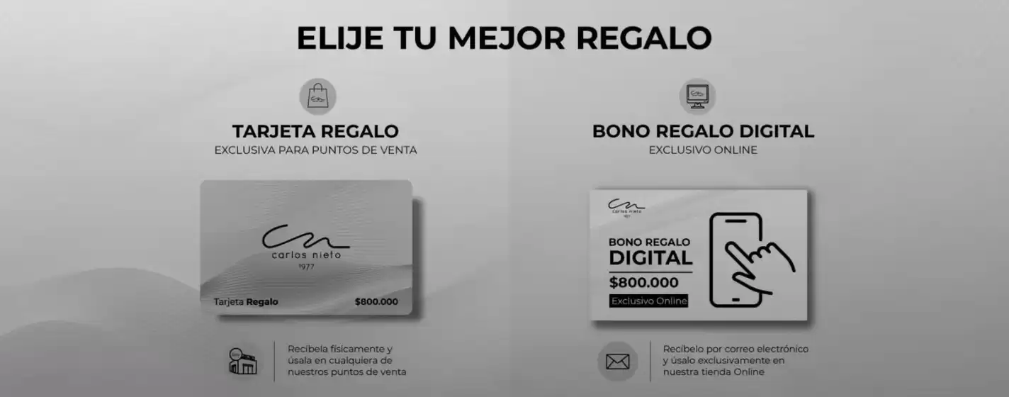 Catálogo Carlos Nieto | Elije tu Mejor Regalo | 2026-10-13T00:00:00.000Z - 2026-10-31T00:00:00.000Z