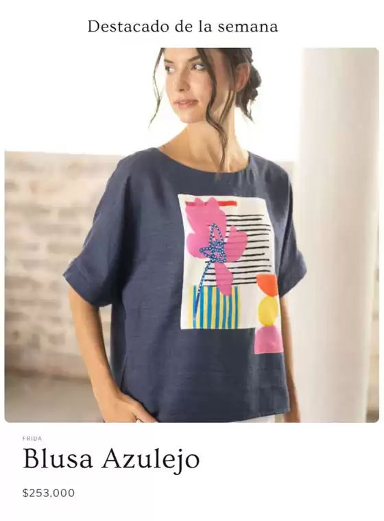 Catálogo Frida Moda | Blusa Azulejo $253,000 | 2026-10-13T00:00:00.000Z - 2026-10-18T00:00:00.000Z