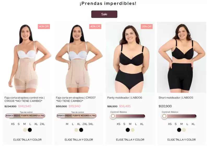 Catálogo Fajas MariaE | Sale | 2026-10-14T00:00:00.000Z - 2026-10-25T00:00:00.000Z