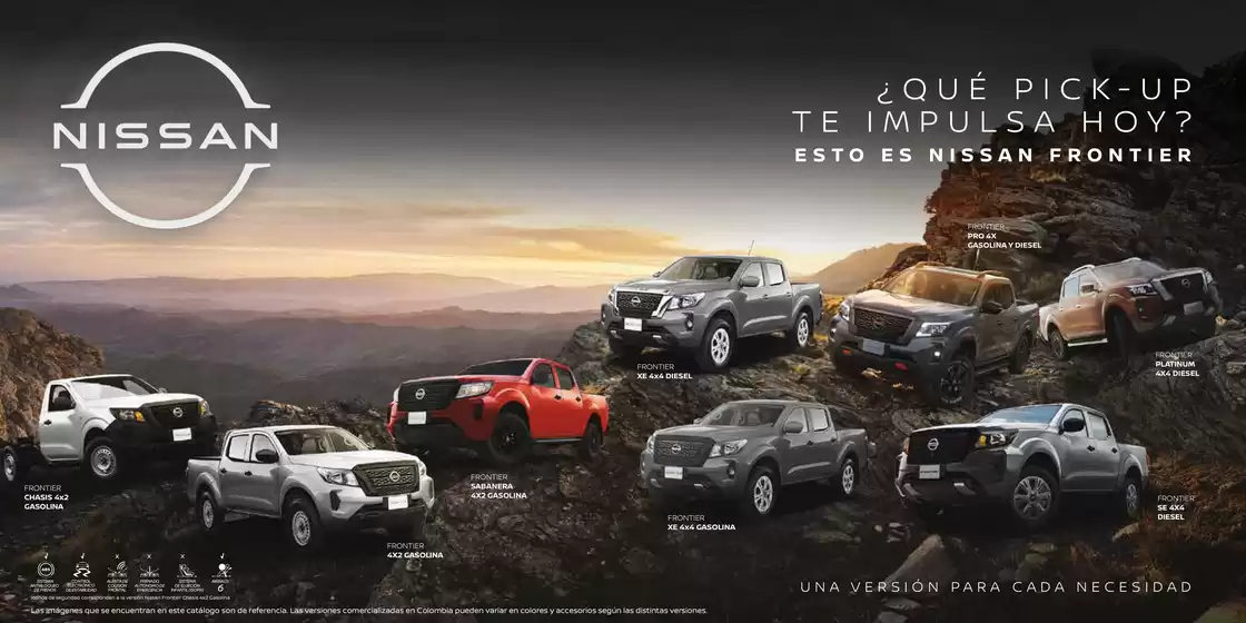 Catálogo Nissan | Catalogo nissan frontier gasolina y diesel | 2026-10-14T00:00:00.000Z - 2026-10-28T00:00:00.000Z