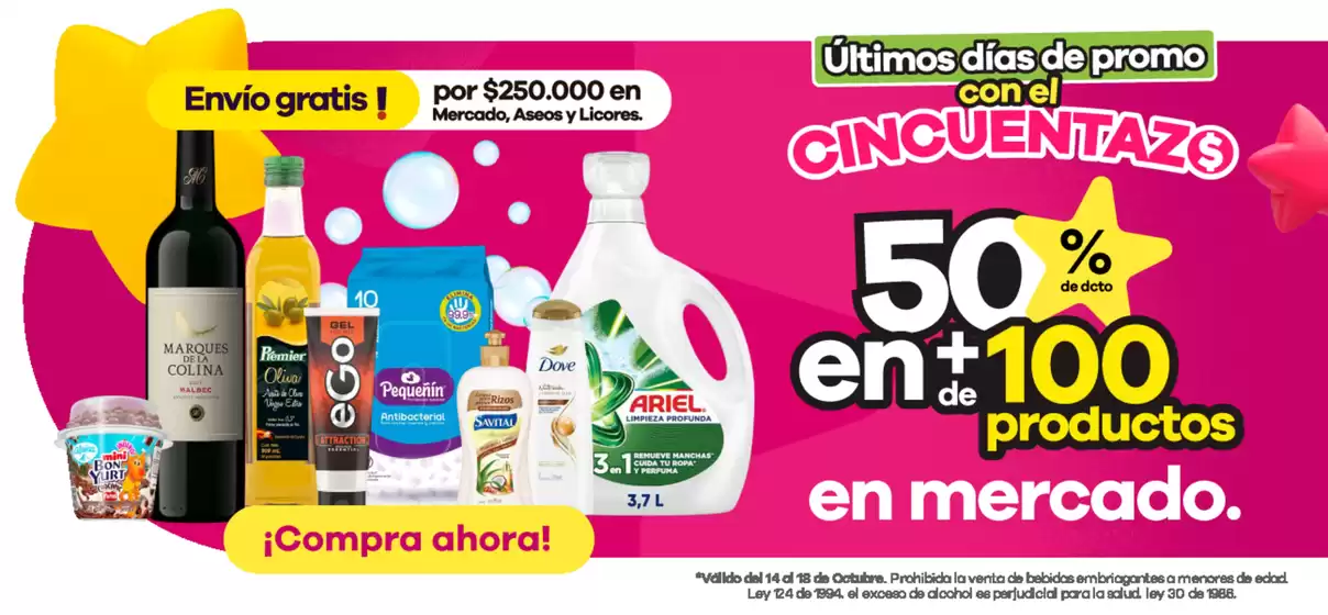 Catálogo Éxito | Ofertas especiales para ti | 2026-10-14T00:00:00.000Z - 2026-10-18T00:00:00.000Z