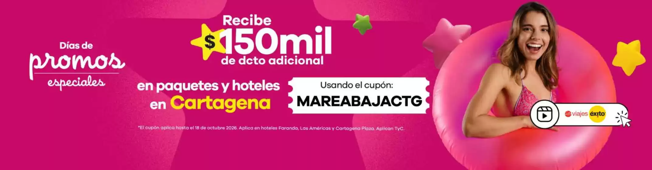 Catálogo Viajes Éxito | Promo | 2026-10-14T00:00:00.000Z - 2026-10-18T00:00:00.000Z