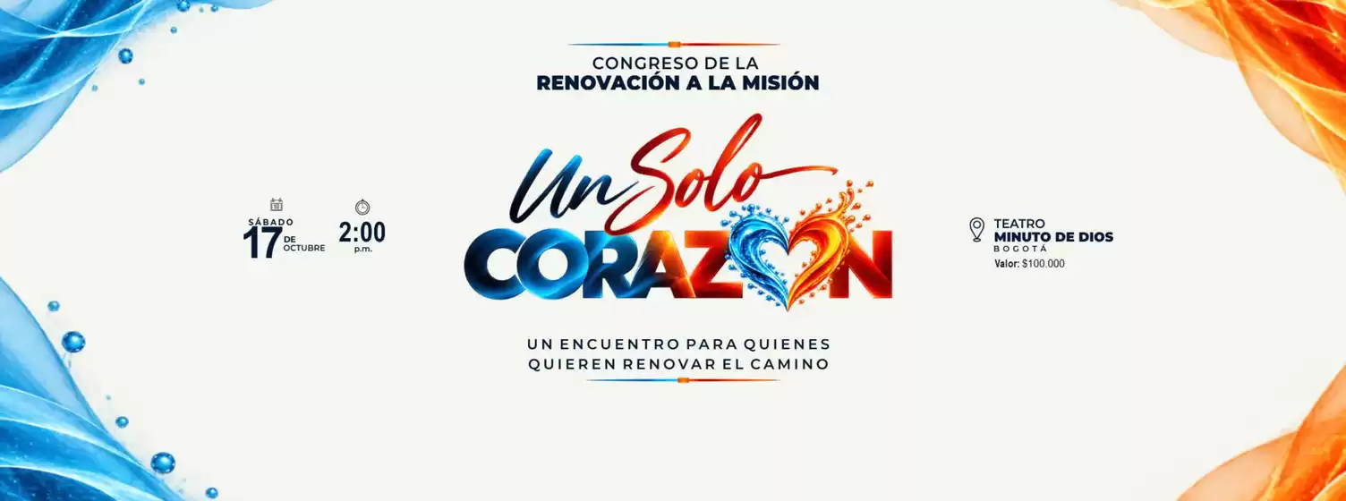 Catálogo Minuto de Dios en Sincelejo | Un solo corazón | 2026-10-15T00:00:00.000Z - 2026-10-17T00:00:00.000Z