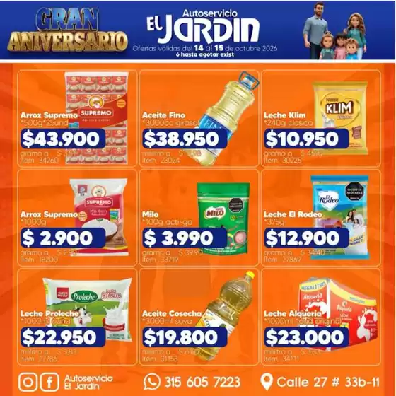 Catálogo Autoservicio El Jardín | Ofertas Autoservicio El Jardín | 2026-10-14T00:00:00.000Z - 2026-10-15T00:00:00.000Z