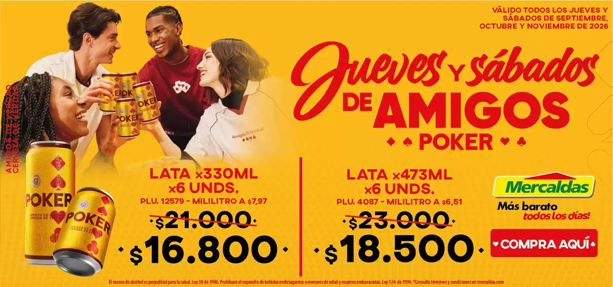 Catálogo Mercaldas en Gachantivá | Excelente oferta para todos los clientes | 2026-09-01T00:00:00.000Z - 2026-11-30T00:00:00.000Z