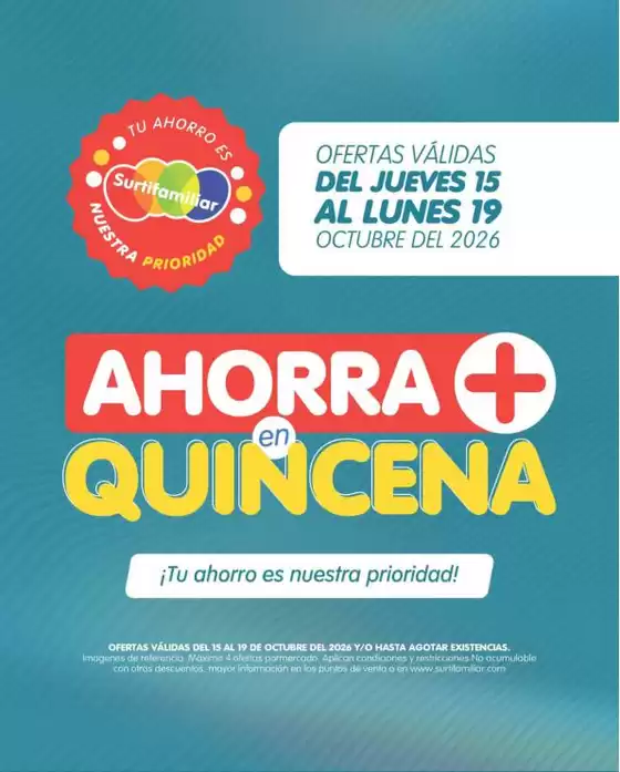 Catálogo Surtifamiliar en Ciudad Bolívar | Excelente oferta para cazadores de gangas | 2026-10-15T00:00:00.000Z - 2026-10-19T00:00:00.000Z
